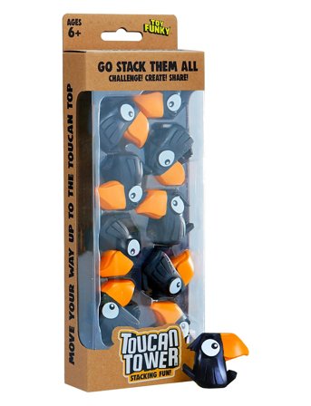 Funhouse Games Toucan Tower Black - Black - ONE SIZE