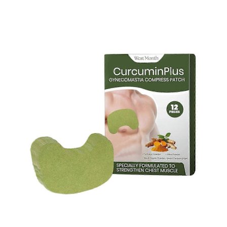 Miesten rintaa kiinteyttävä laastari - Muotoileva ja hoikentava rintahoito luonnollisilla uutteilla - 12 kpl