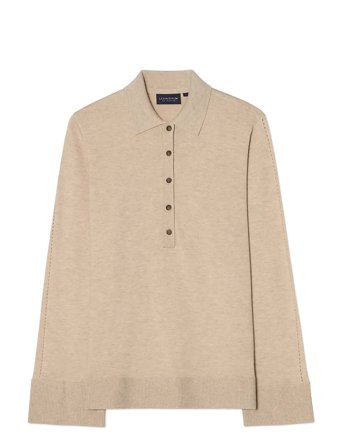 Lexington Clothing Polo Knitted Sweater - Beige - L