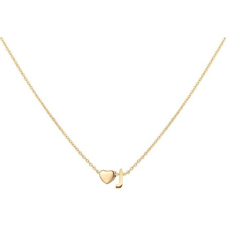 Initialer hjerteformet halskæde, titanium stål hjertevedhæng, personlig initialnavn halskæde til kvinder.