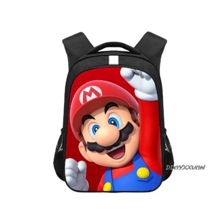 Super Mario Ryggsekk Princess Peach Skoleveske Jenter Gutter Barn Fluorescent Yellow