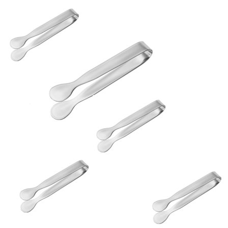 5 Pak Mini Tang - Sukkertang, Istang, Rustfrit Stål, Små