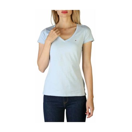 Tommy Hilfiger, T-Shirts Blauw, Dames, Maat:L