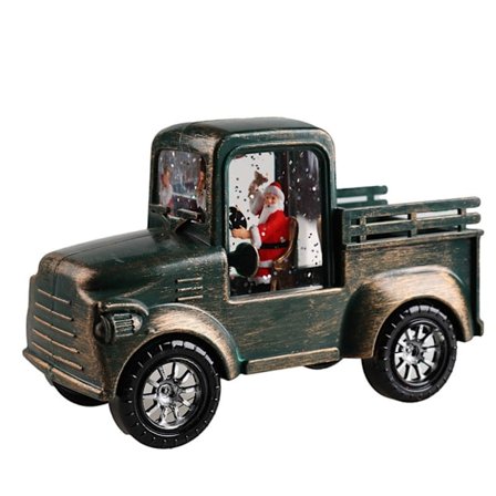 Dekorativ lykta Jultomten kör en bil Hemdekoration Festprydnader