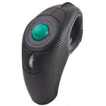 Bærbar Finger Håndholdt Trådløs Ambidextrous Trackball Mus
