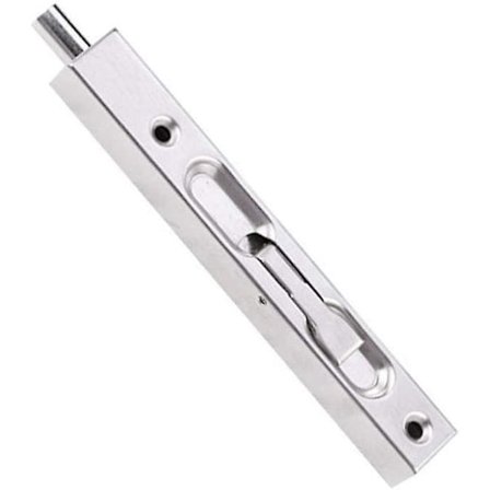 Ruostumattomasta teräksestä valmistettu liukuva salpalukko Piilotettu oven liukusalpa Harjattu vipusalpa Turvalukko 200mm