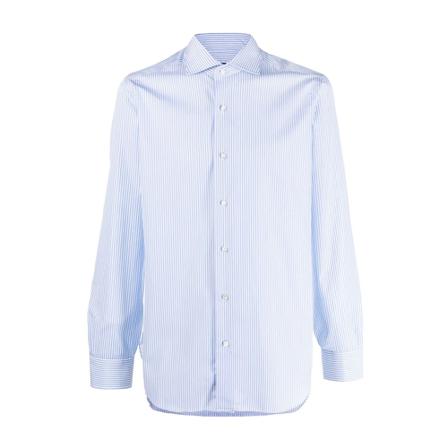 Baracuta, Neck Shirt Blauw, Heren, Maat:M
