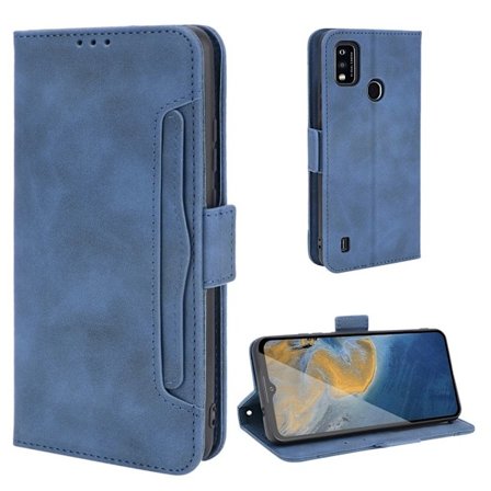 Modernt ZTE Blade A51 fodral med plånbok - Blå