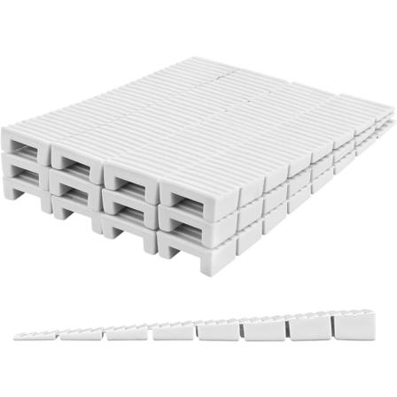 20 st vita bordskivor möbelben nivelleringsplatta hem bord stolben kilar bordben justerare för hemförbättring och arbetsplats 9,7X2CM 1