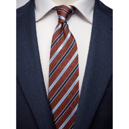 John Henric Tie Multi Stripe Kostymtillbehör Herr Orange 7,5