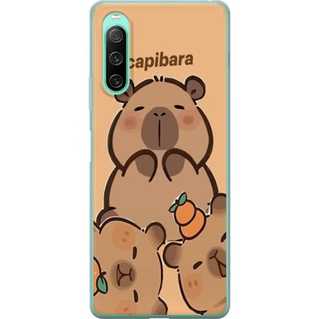 Yhteensopiva Puhelinkuori Sony Sony Xperia 10 IV Capybara söpö hahmo söpö trendikäs keräilijä