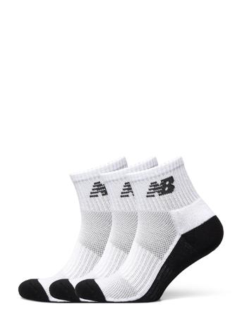 Unisex Response Performance Quarter 3 Pairs Ankelstrumpor Korta Strumpor Vit New Balance