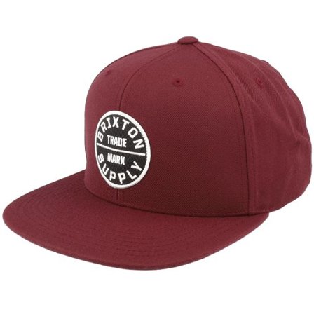 Brixton - Röd snapback Keps - Oath Iii Mahogany Snapback @ Hatstore