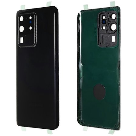 Batterideksel til Samsung Galaxy S20 Ultra 4G 5G G988 med limklistremerke og kameralinsedeksel (FMY)