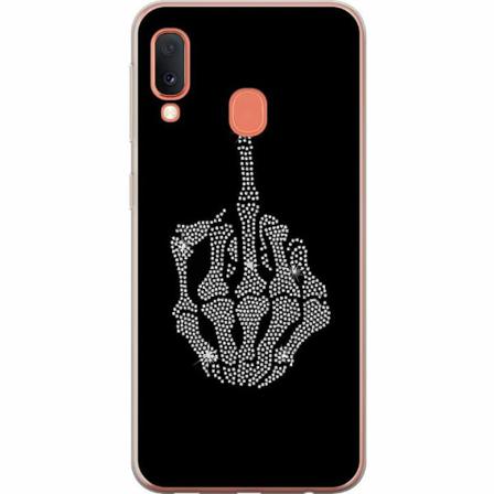 Samsung Galaxy A20e Mjukt Skal - Fuck You Bling