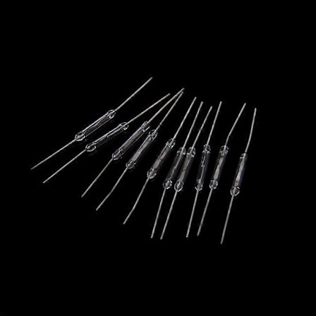 10 stk 2x14mm Reed-bryter Normalt Åpen Magnetisk Induksjonsbryter Elektromagneti