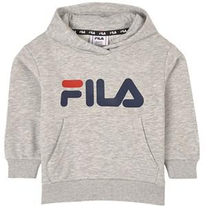 Kids - Fila Fisciano Branded Hoodie Light Grey Melange 98/104 cm - Jumpers and knitwear - 98/104 cm - Grey