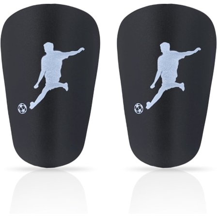 1 Pari Mini Jalkapallon Säärisuojia, Erittäin Pienet Säärisuojat Pienet Säärisuojat Pienikokoiset Suojavarusteet (10x6cm, Musta)