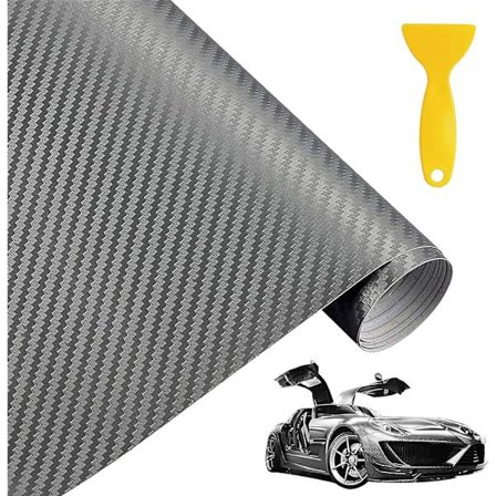 5D Fiber Selvhæftende Film, Kulfiber Film, Selvhæftende Vinyl Film, Vandtæt Klæbende Bilklistermærke 152 * 30cm, DIY Dekoration til Bil, Computer, Mo