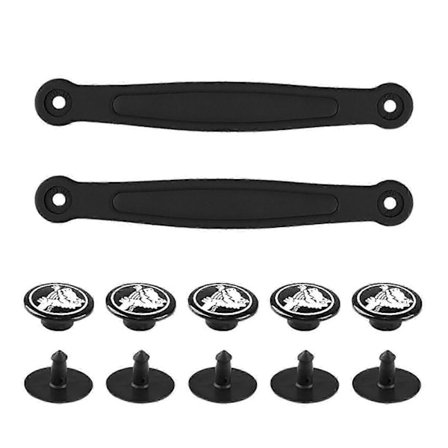 Erstatning Hælstropper for Tresko med Nagler Slitesterk PVC Tresko Stropp For Tresko Sandaler Reparasjon Strandsko Tilbehør Hvit