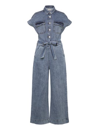 Lollys Laundry Mathildell Jumpsuit Ss - Blue - L