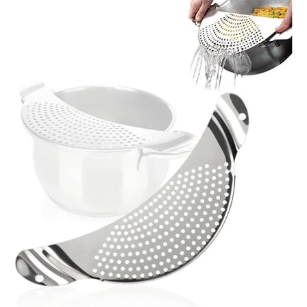 Avloppshjälp i rostfritt stål - Avloppslock med hål - Sil - 33,5 cm - BPA-fritt