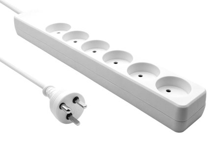 ProXtend Danish Power Strip 6-way 1M