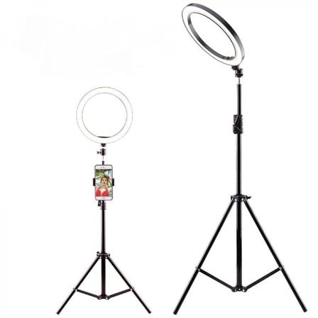 LED Ringlys til Makeup - Ringlys til Video, Studio, Makeup, Dæmpbar med 3 Lystilstande, Nemt at Bære og Installere (FMY)