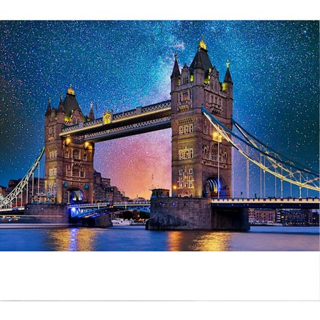 Palapeli aikuisille, 1000 palaa, Tower Bridge, haastava peli