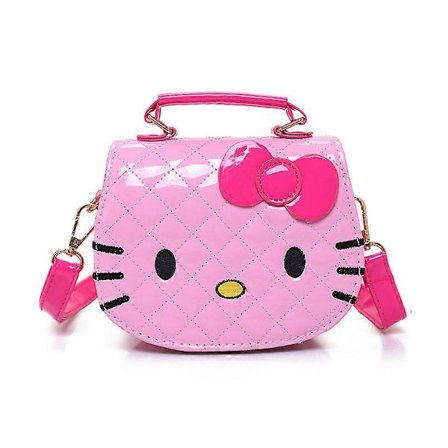 Ny morsom Hello Kitty mini skulderveske for barn, Kawai mote, vanntett, lys ansikt, barnas crossbody-veske, anime håndveske, gave