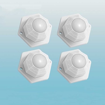 Mini Drejehjul Møbelhjul HVID PLASTPERLEPLAST