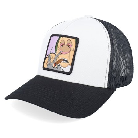 BOOM - Black - trucker - Cap - Little Man Smoke Patch White/Black A-frame Trucker - Hatstore