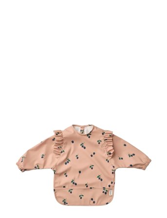Liewood Merle Ruffle Cape Bib - Pink - ONE SIZE