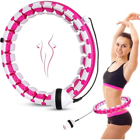 Fitness hula hoop hula hoop massage gymnastik hula hoop 24 cirklar rörlig och justerbar smart viktminskning vuxen viktminskning viktminskning barn