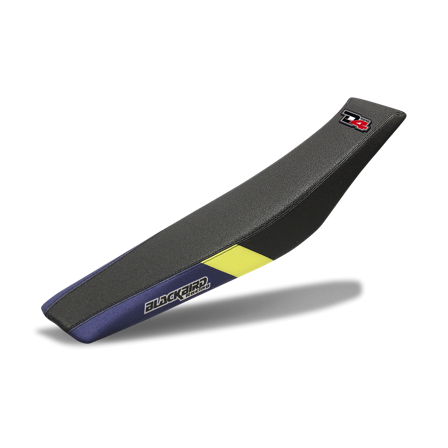 Sitzbankbezug Blackbird Dream 4 Schwarz-Gelb-Blau - Husqvarna TC 250 2016-2018