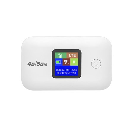 Hvid Europæisk BIT 4G/5G WiFi Mobil Router 150Mbps Bærbar LTE Trådløs Router med SIM-kort Slot 3000mA MiFi Hotspot Modem
