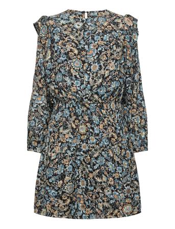 Slmelvine Dress Ls Kort Klänning Blå Soaked In Luxury