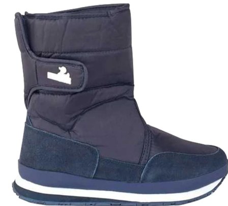 Rubberduck Nylon Suede Solid Kids Children lined boots Blue 30