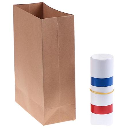Tyhjästä pussista näyttävä iso olki Lähikuva Stage Magic Props -lelut Multi-color 1Pair