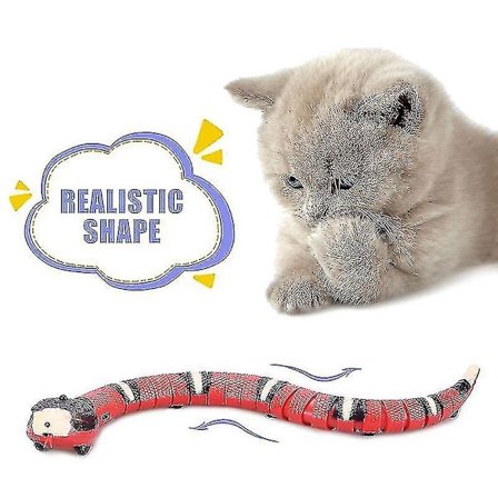 Smart Sensing Slange Kattelegetøj Elektronisk Interaktivt Legetøj Til Katte Usb-opladning