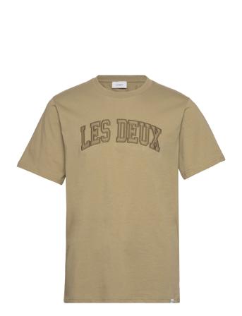 Script T-Shirt Khaki Les Deux