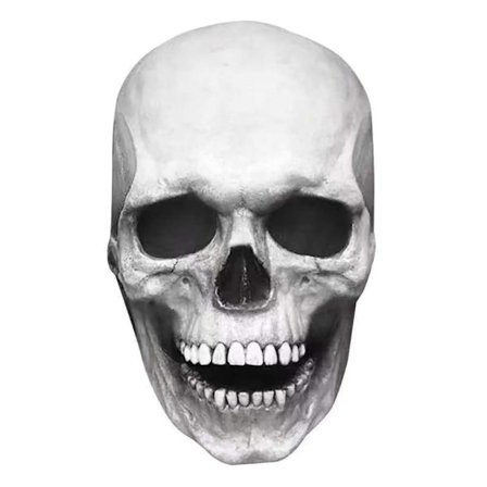 Halloween Vuxen Latex Mask 3D Helhuvud Skeleton Mask Skalle