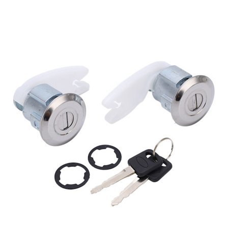 Dörrlåsset DL54 Metall Fram Cylinder Tunna Monteringssats Ersättning för Ford E‐150 Econoline 1992‐1996