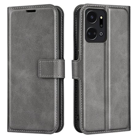 Lompakko Nahkakotelo For Honor X7a - Harmaa