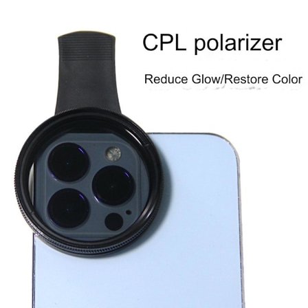 52mm mobiltelefon CPL polariseringsfilter nøytraliserende filter for å eliminere refleksjoner live kamera mobiltelefon linsefilter