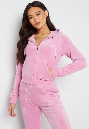 Juicy Couture - Robertson Classic Velour Hoodie - Kläder - - Bubbleroom