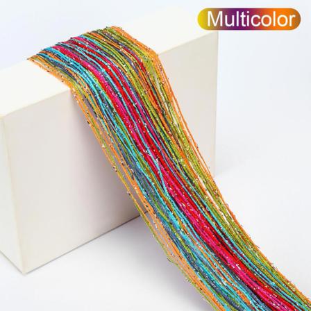 Hängande Pärlgardin Skärmpanel Multicolor