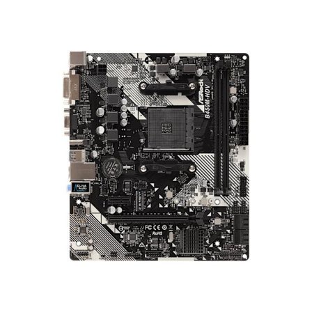 ASRock B450M-HDV R4.0 - moderkort - micro ATX - Socket AM4 - AMD B450