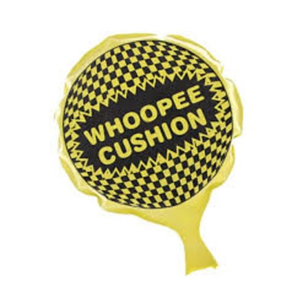 Leksaker Pruttkudde Brakare Whoopee Cushion Självuppblåsbar Gul