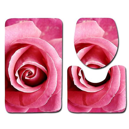 3 kpl Liukumattomat kylpyhuoneen matot, kylpymatto, konttuuri-wc-istuimen kansi, sarja kotiin kylpyhuoneeseen